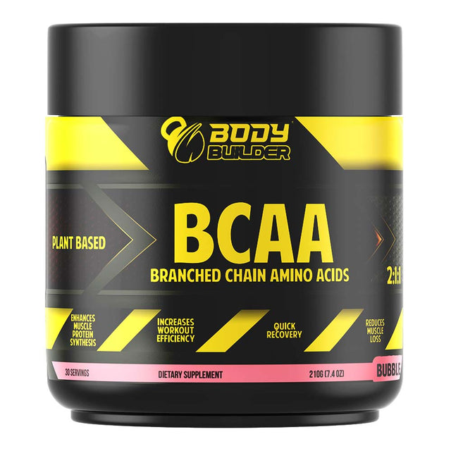 Body Builder BCAA, Bubblegum, 30 - Body Builder