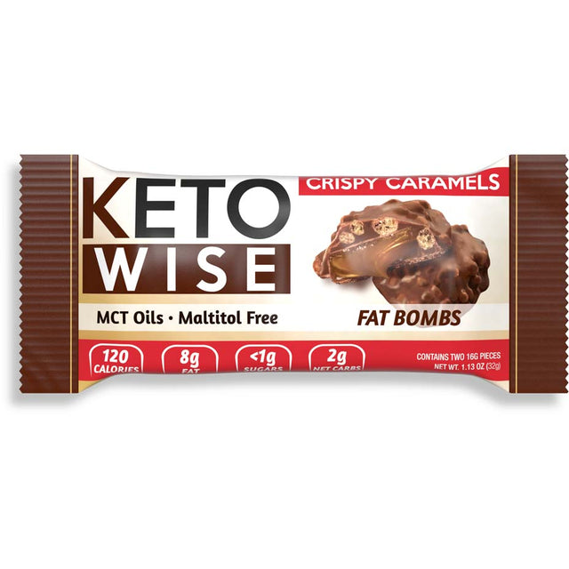 Keto Wise Crispy Caramels Fat Bombs, 1 Piece - Keto Wise