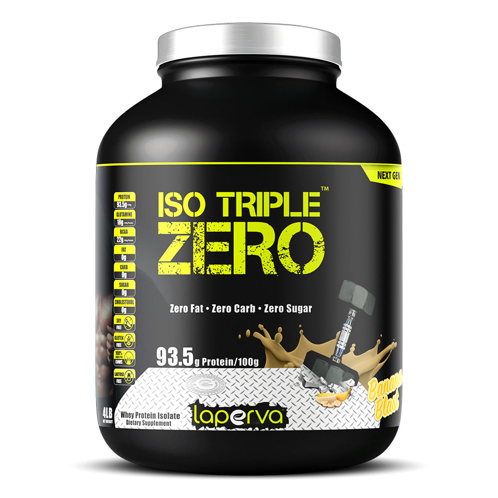 Laperva Iso Triple Zero Next Generation Whey Protein, Banana, 4 LB - Laperva