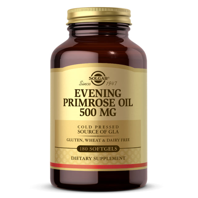 Evening Primrose Oil, 500 mg, 180 Softgels, Solgar - Solgar