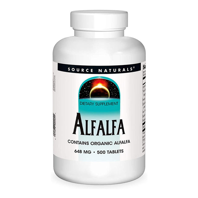 Source Naturals Alfalfa, 648 mg, 500 Tablets - Source Naturals