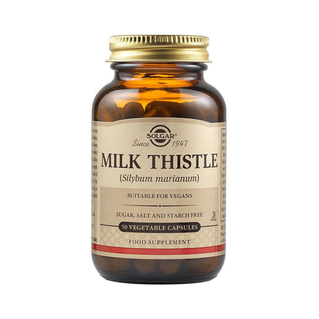 Solgar Milk Thistle, 50 Vegetable Capsules - Solgar