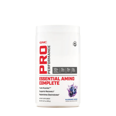 GNC Pro Performance Essential Amino Complete (Blueberry Acai 15.87 Oz) - welzo