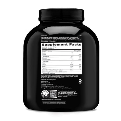 GNC PRO PERFORMANCE AMP GOLD SERIES 100% WHEY PROTEIN ADVANCED - VANILLA - welzo