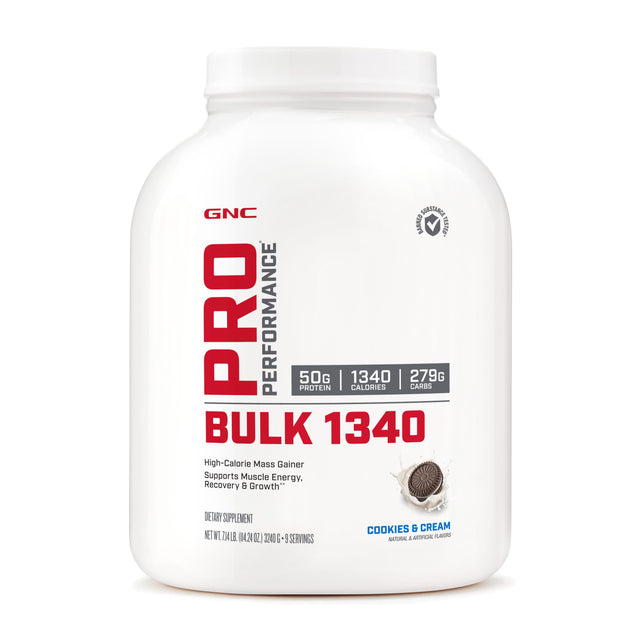 GNC PRO PERFORMANCE BULK 1340 - COOKIES & CREAM - welzo