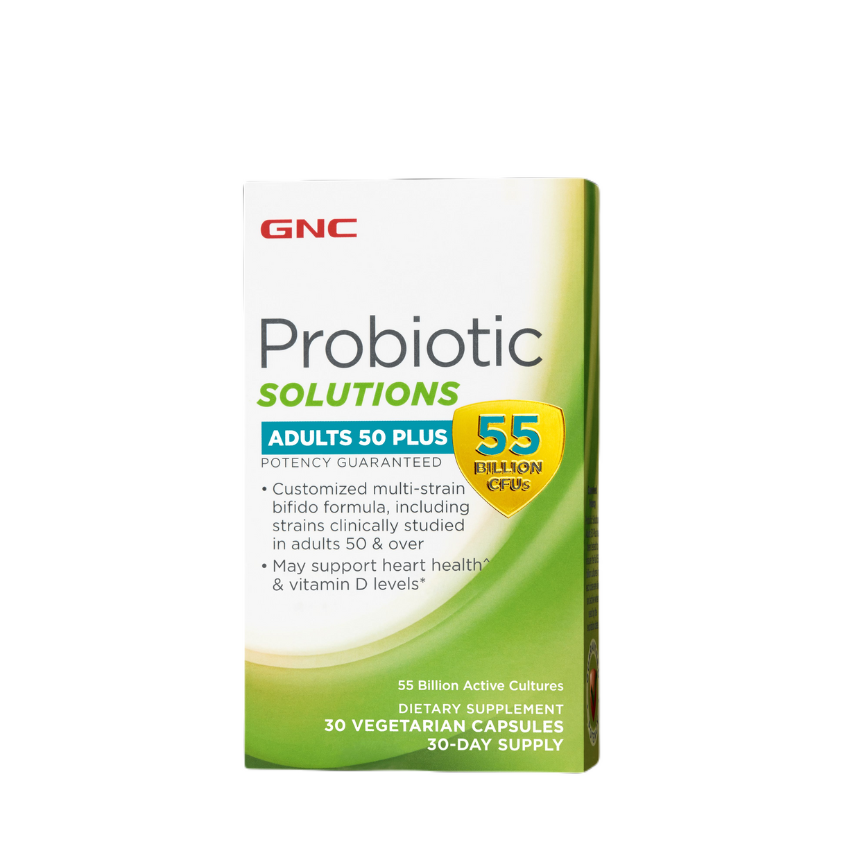 GNC Probiotic Solutions Adults 50 Plus - 55 Billion CFUs - 30 Capsules - welzo