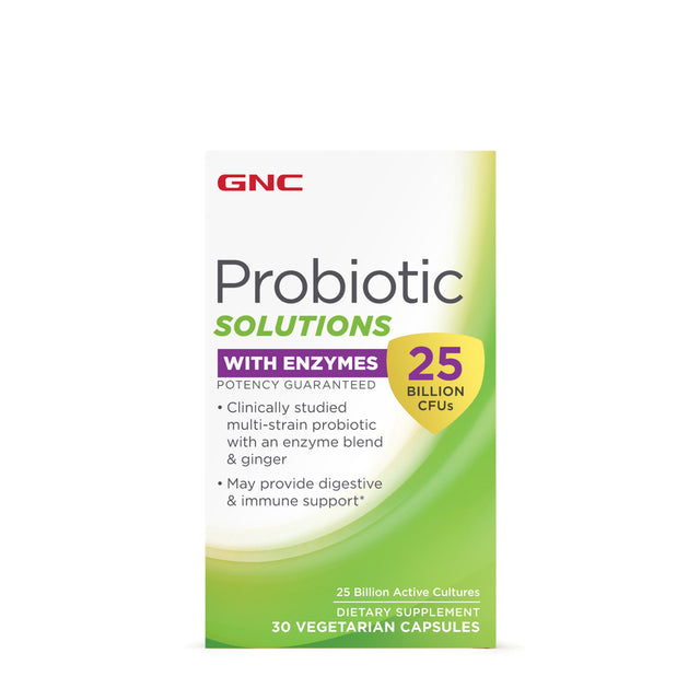 GNC Probiotic Solutions with Enzymes 25 billion CFUs - welzo