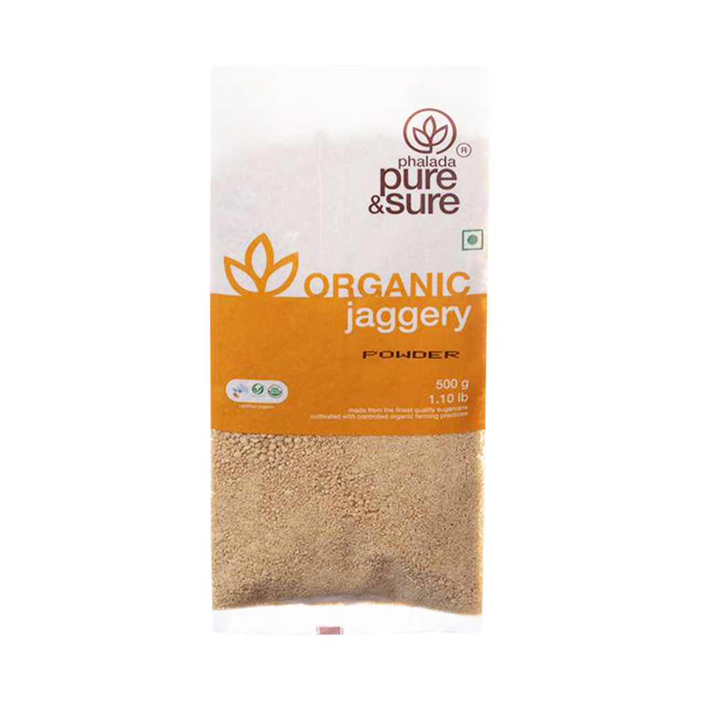 Pure & Sure Organic Jaggery Powder, 500 Gm - Pure & Sure