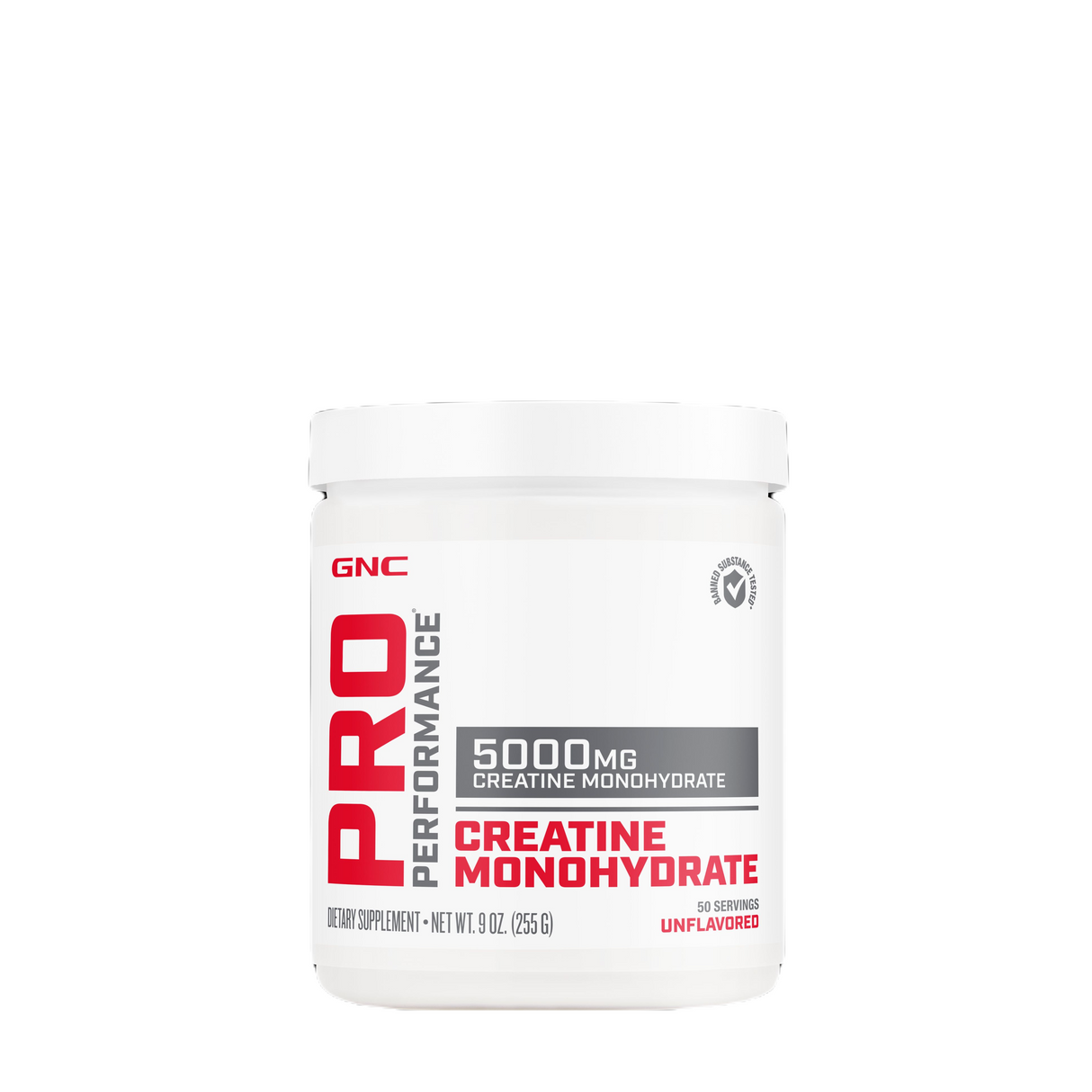 GNC Pro Performance Creatine Monohydrate 5000 MG - 50 Servings - welzo