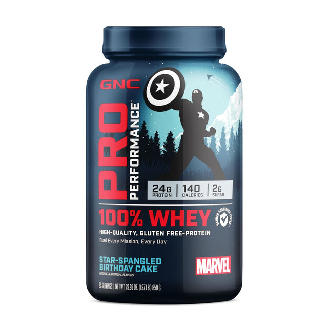 GNC PP WHEY MARVEL BDAY CAKE