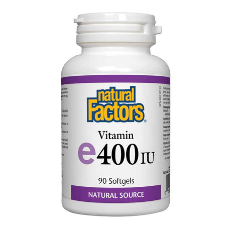 Vitamin E, 400 IU, 90 Softgels, Natural Factors - Natural Factors