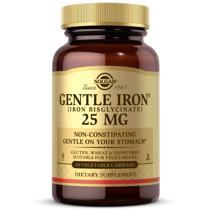 Solgar Gentle Iron, 90 Vegetable Capsules, 25 mg - Solgar