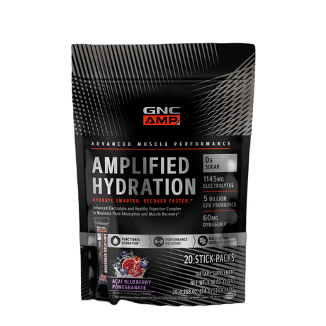 GNC AMP Amplified Hydration - Acai Blueberry Pomegranate - welzo