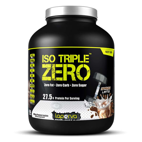 Laperva Iso Triple Zero Next Generation Whey Protein, Spanish Latte, 4 LB - Laperva