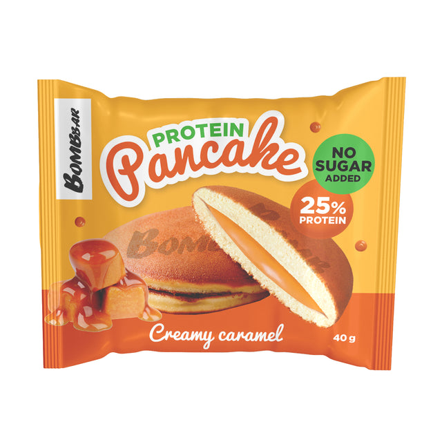 BombBar Protein Pancake, Creamy Caramel, 1 Piece - BombBar