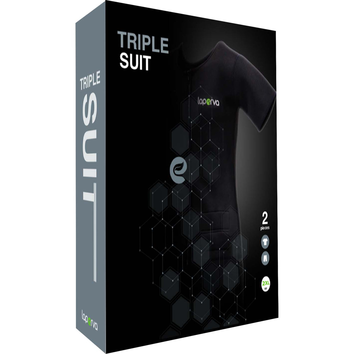 Laperva Triple Suit, Black, 2 XL - Laperva