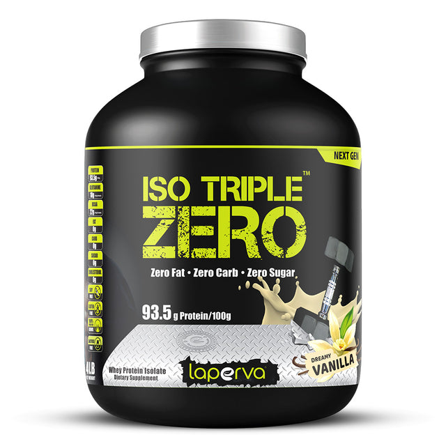 Laperva Iso Triple Zero Next Generation Whey Protein, Dreamy Vanilla, 4 LB - Laperva