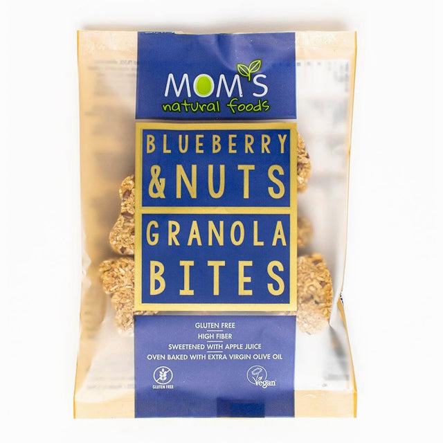 Blueberry & Nuts Natural Granola Bites, Mom's, 1 Piece - Mom's Natural Foods