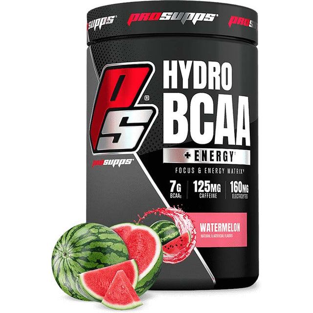 Pro Supps Hydro BCAA + Energy, Watermelon, 25 Servings - Pro Supps