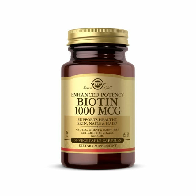 Solgar Biotin, 1000 mcg, 50 Vegetable Capsules - Solgar