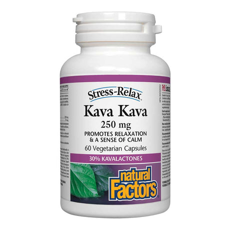 Kava Kava Natural Factors, 250 mg, 60 Veggie Capsules - Natural Factors