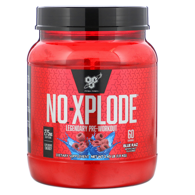 BSN NO-Xplode, 60, Blue Raspberry - BSN