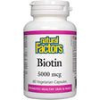 Biotin 5000 mcg, 60 Veggie Capsules - Natural Factors - Natural Factors