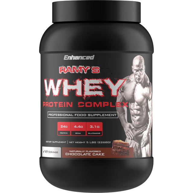 Ramy's Enhanced Whey Protein Complex, Chocolate Cake, 5 LB - Enhanced Labs