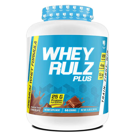 Muscle Rulz Whey Rulz Plus, Chocolate, 5 LB - Muscle Rulz