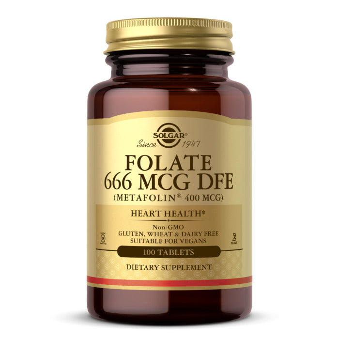 Solgar Folate, 100 Tablets, 666 mcg DFE - Solgar