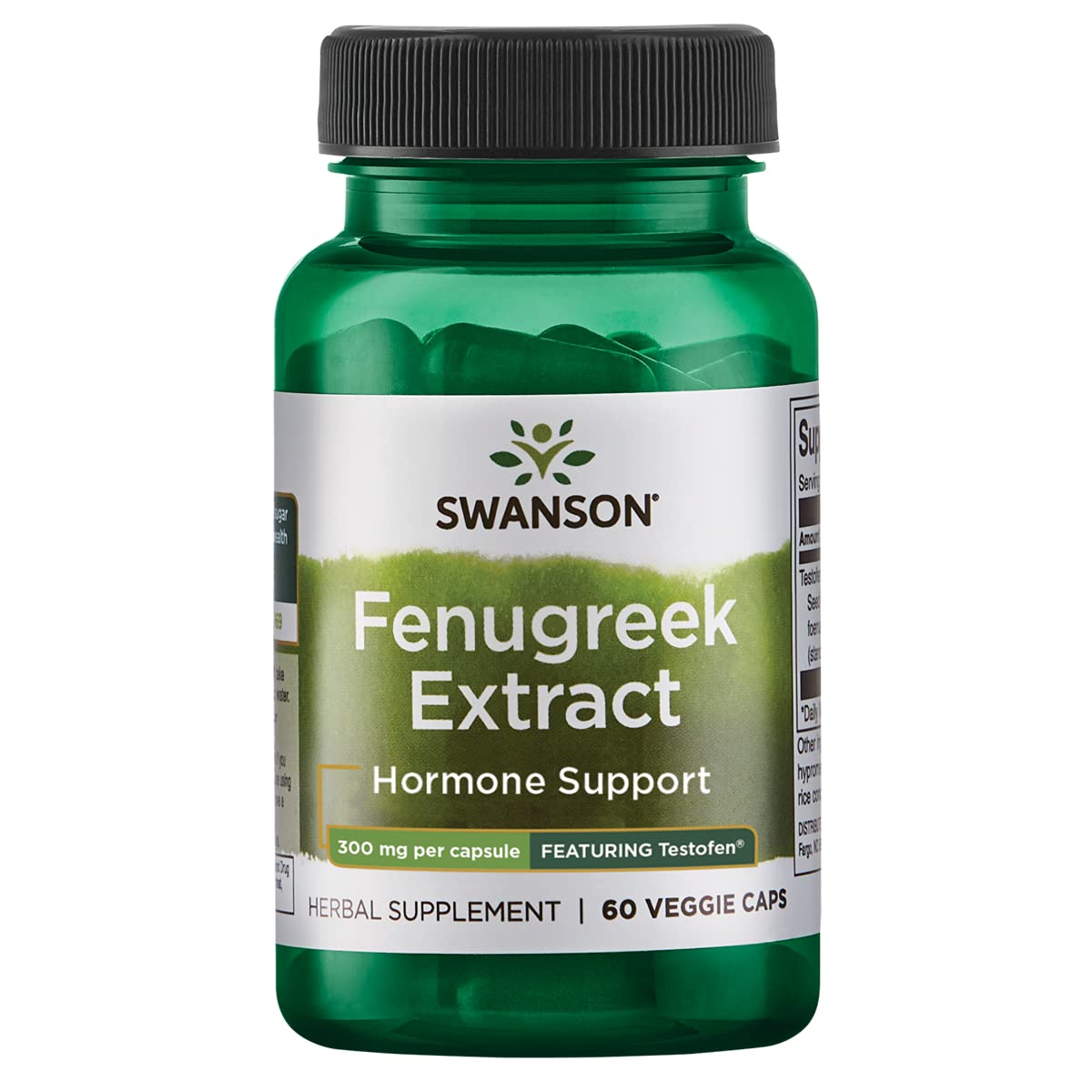 Swanson Fenugreek Extract Featuring Testofen, 300 mg, 60 Veggie Capsules - Swanson