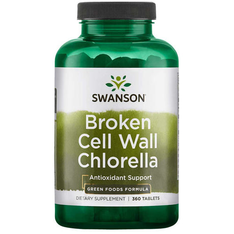 Broken Cell Wall Chlorella, 500 mg, 360 Tablets (Swanson) - Swanson