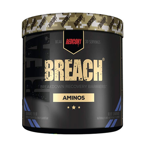 Redcon1 Breach BCAA Aminos, Blue Lemonade, 30 servings - Redcon1