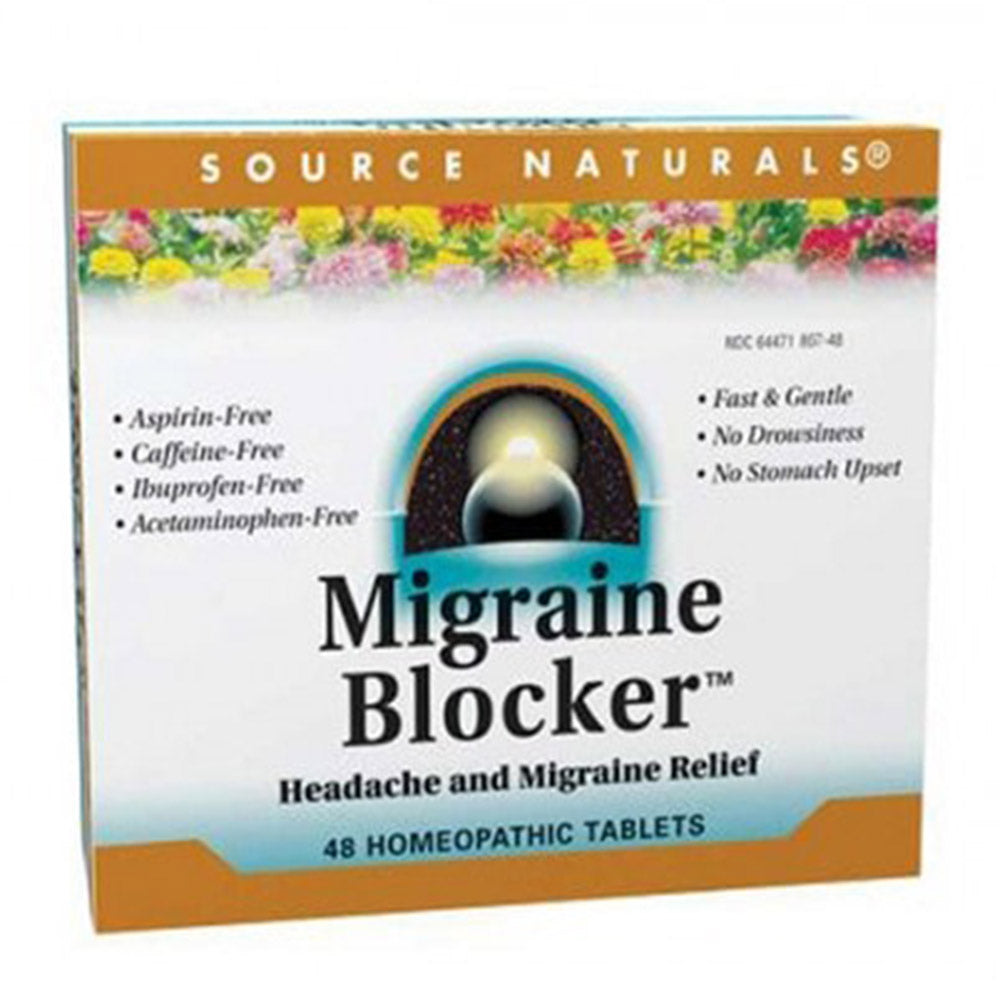 Source Naturals Migraine Blocker, 48 Tablets - Source Naturals