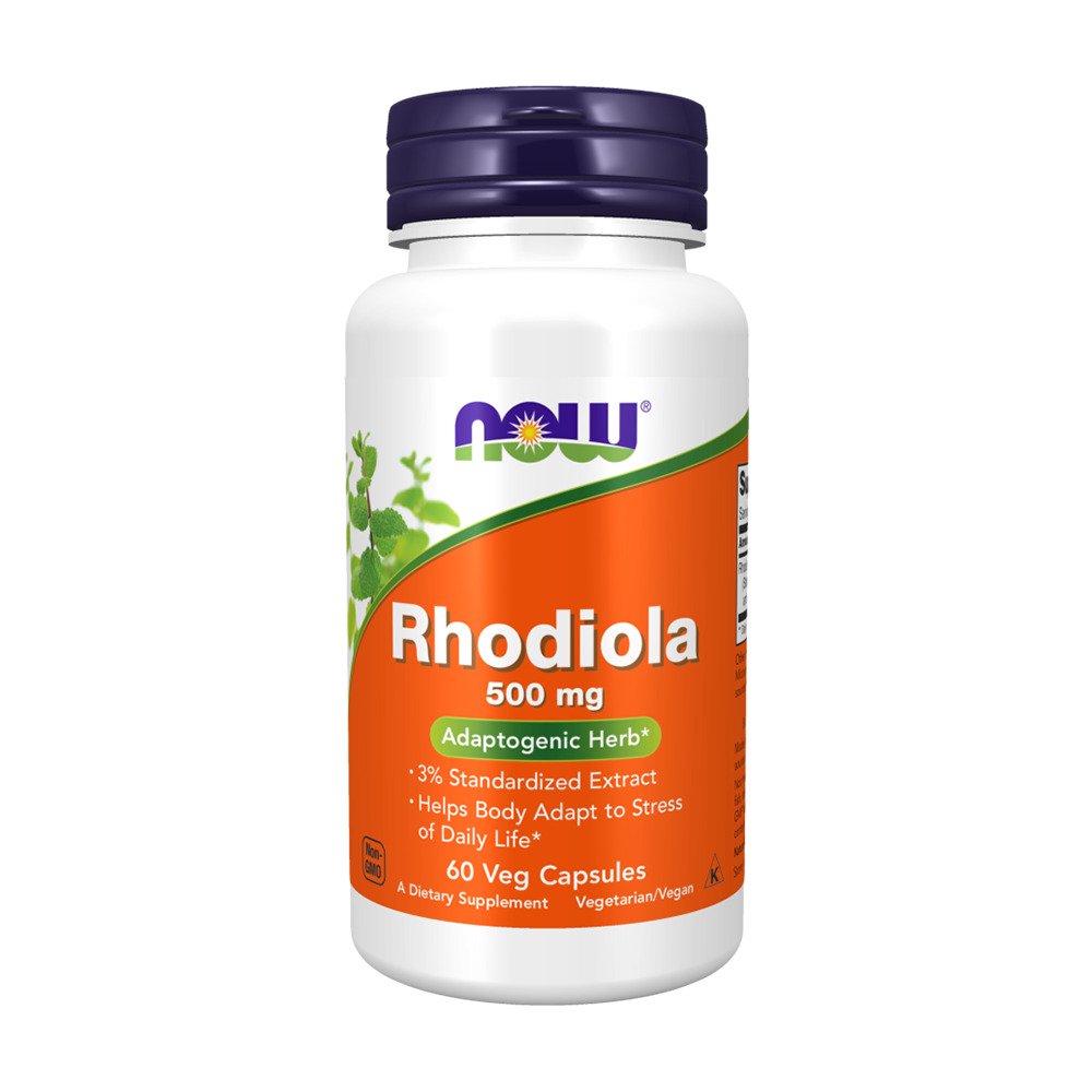 Rhodiola, 500 mg, 60 Veggie Capsules - Now