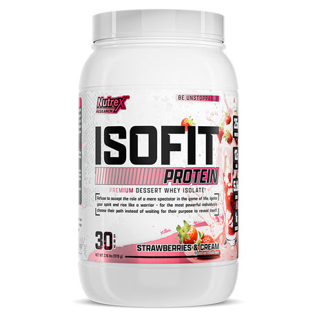 Nutrex Research Isofit, 2 LB, Strawberries & Cream - Nutrex Research