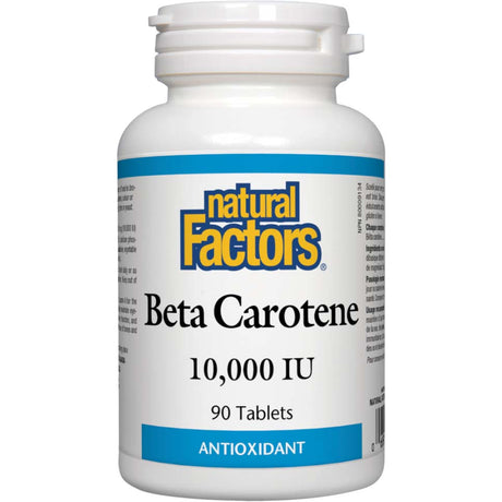 Beta Carotene, 10000 IU, 90 Tablets, Natural Factors - Natural Factors