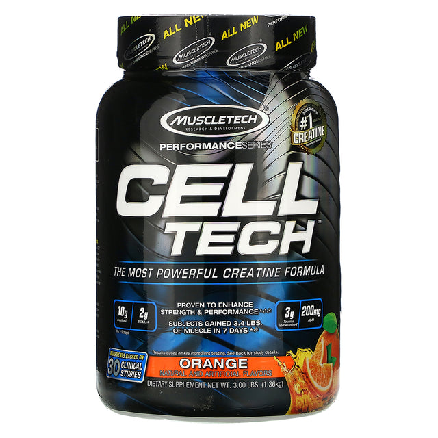 Cell Tech Creatine Formula, Orange, 3 LB - Muscletech - Muscletech