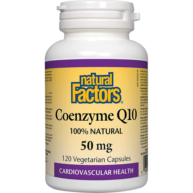 Coenzyme Q10, 50 mg, 120 Softgels, Natural Factors - Natural Factors