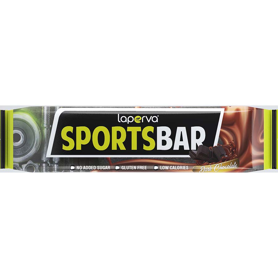 Laperva Sports Bar, Dark Chocolate, 42g, 1 Bar - Laperva