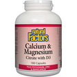 Calcium & Magnesium Citrate with D3 Plus Potassium, Zinc & Manganese, 180 Capsules - Natural Factors - Natural Factors