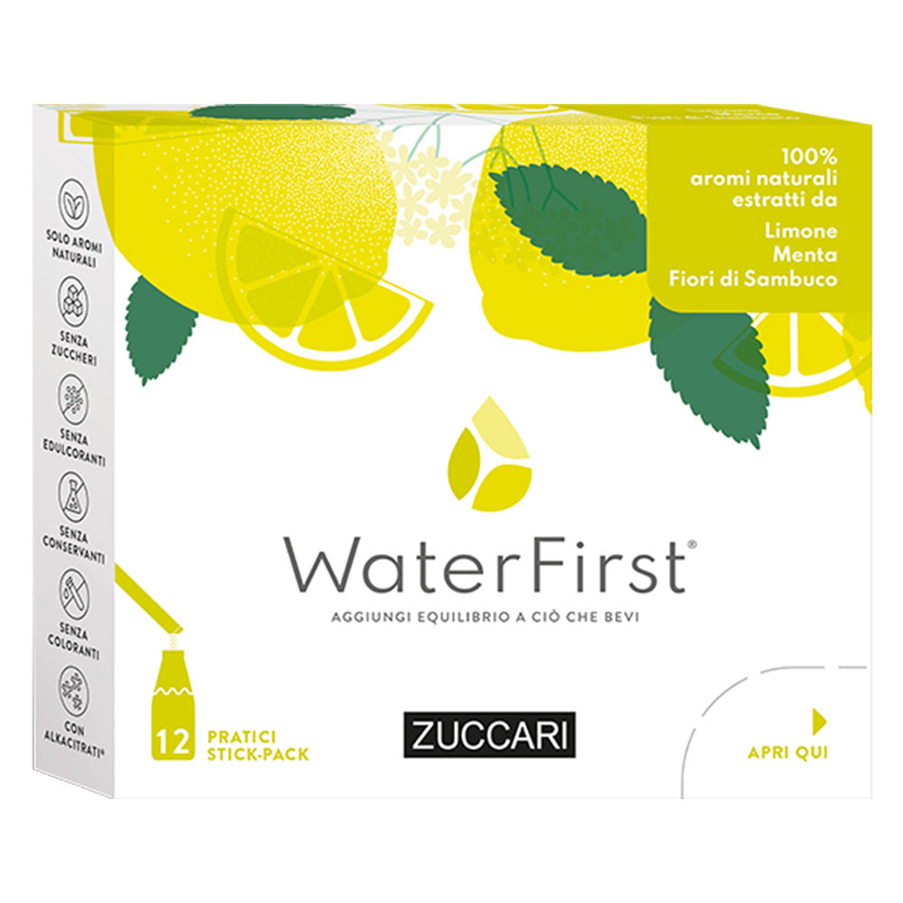 Zuccari Waterfirst, 12 Sticks, Lemon Mint and Elderflower - Zuccari