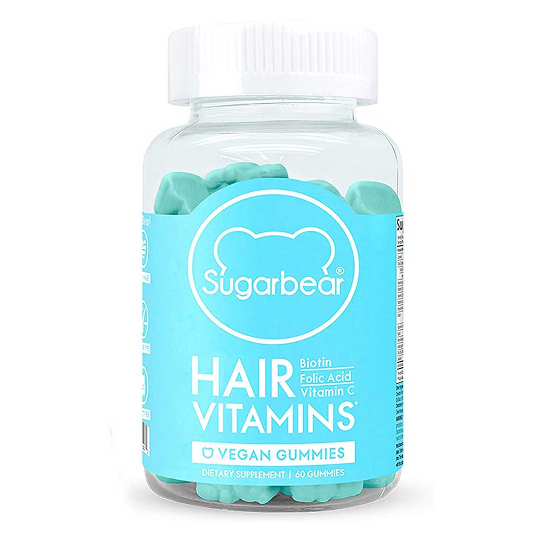 Hair Vitamins - Sugar Bear Hair, 60 Veggie Gummies - Sugar Bear