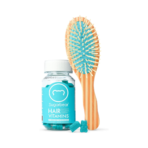 Hair Vitamins - Sugar Bear Hair, 1 Box + Brush - Sugar Bear