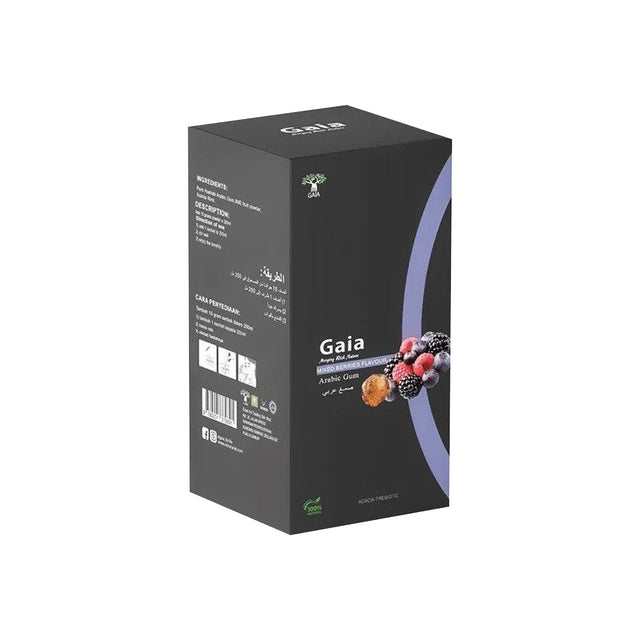 Box of 15 Sachets, Gaia Arabic Gum, Mixed Berry - Gaia