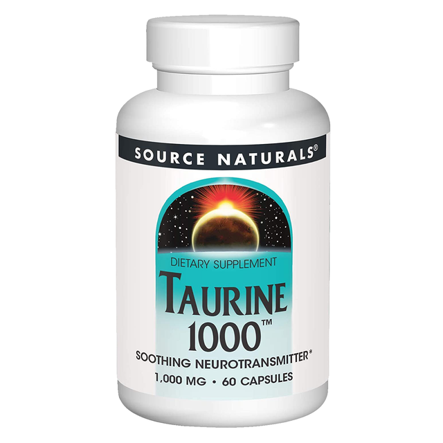 Source Naturals Taurine, 1000 mg, 60 Capsules - Source Naturals