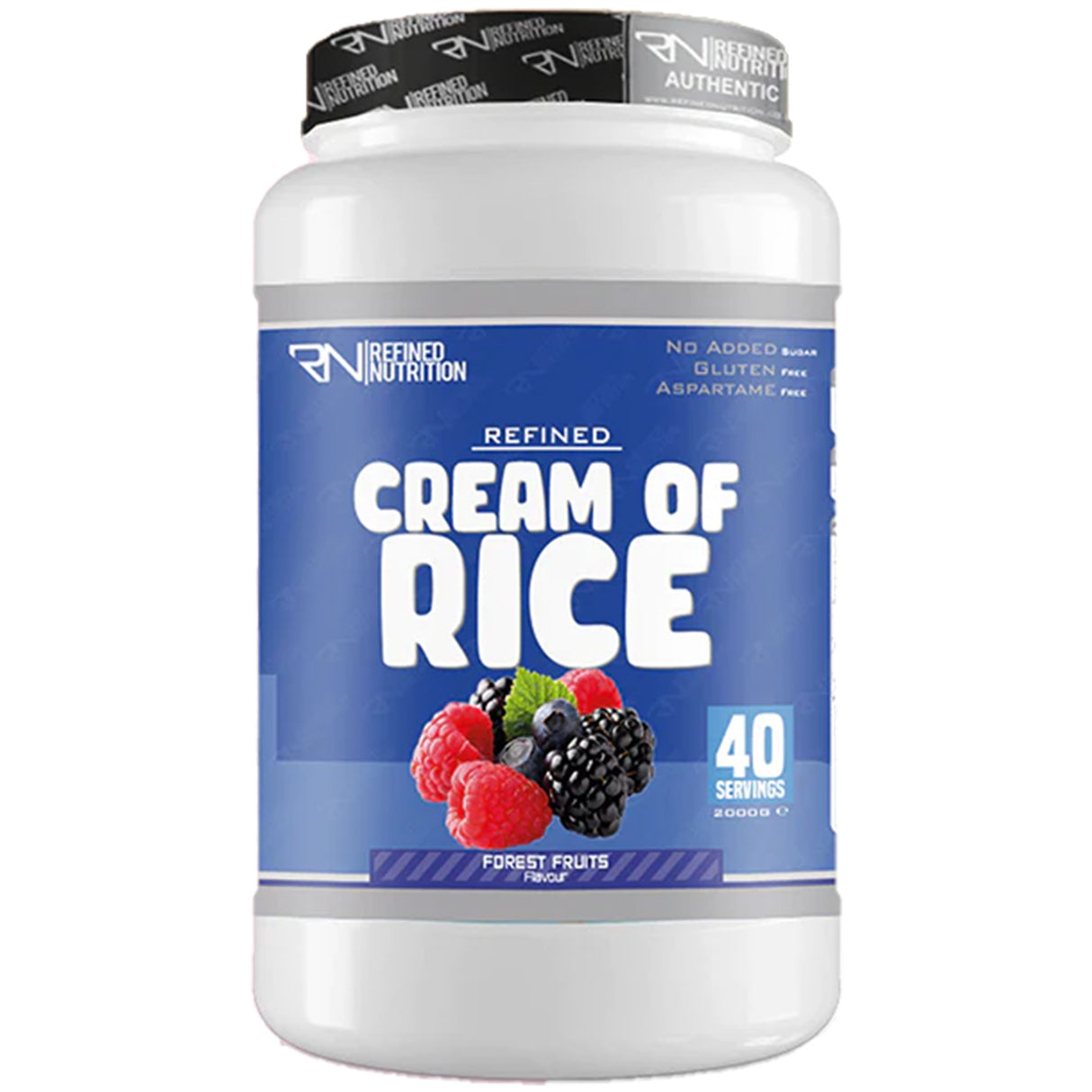 Refined Nutrition Cream of Rice, Forest Fruits, 2 Kg - Refined Nutrition