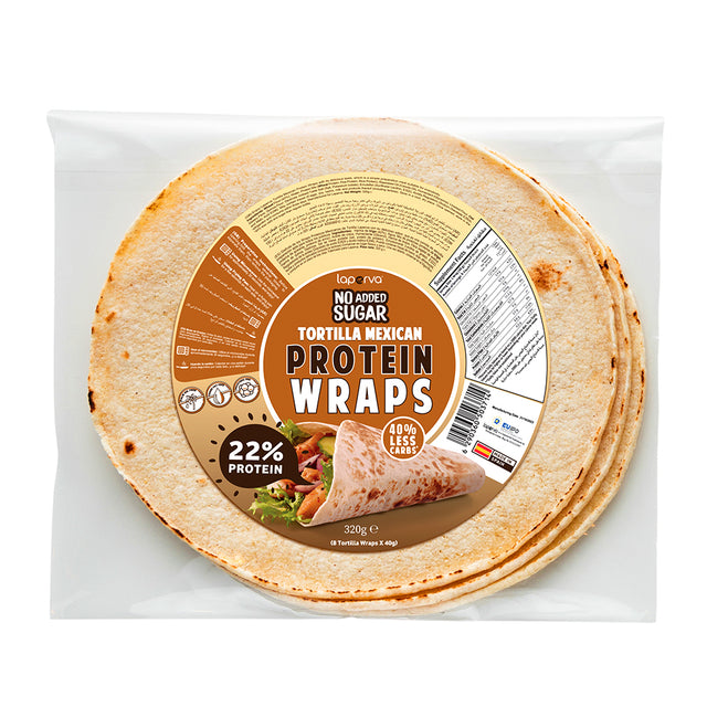 Laperva Mexican Protein Tortilla Wraps, No Added Sugar, 320 Gm - Laperva