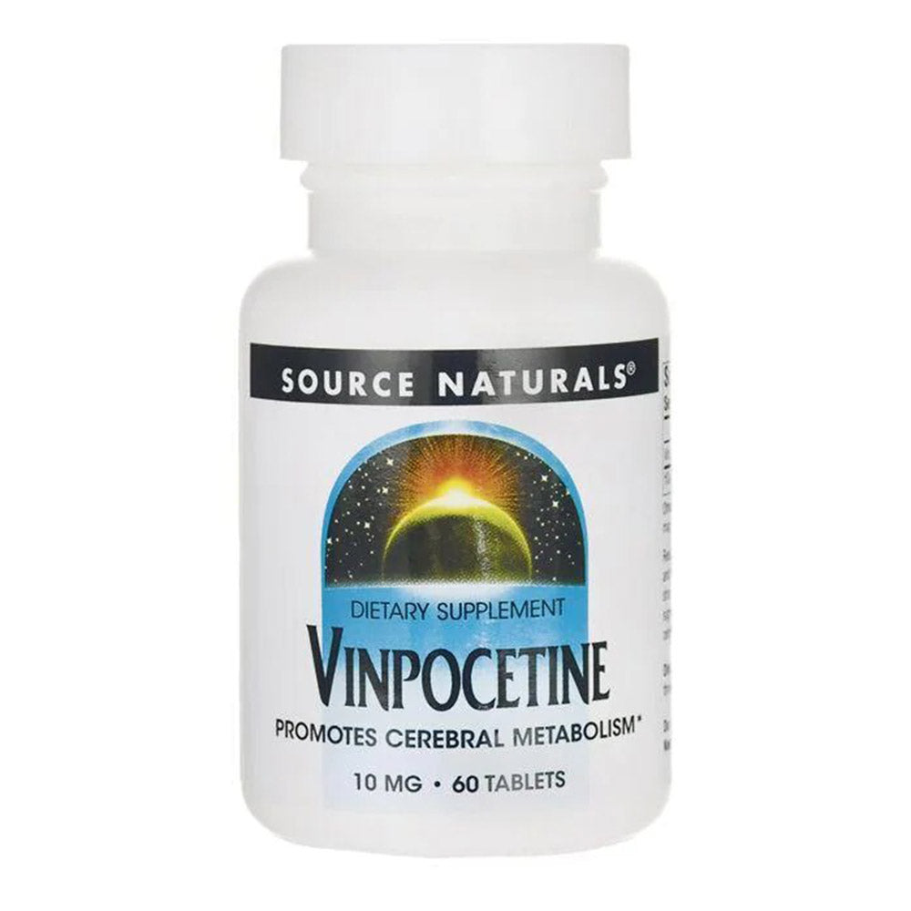 Vinpocetine, 10 mg, 60 Tablets, Source Naturals - Source Naturals