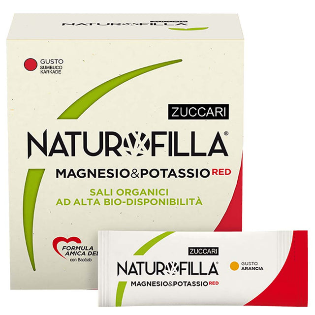 Zuccari Naturofilla Magnesium & Potassium, Red Hibiscus, 14 Sticks - Zuccari